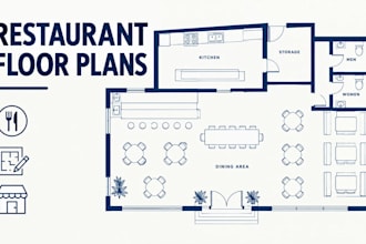 design restaurant floor plans kitchen layout commercial blueprint cad
