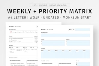 create focus and productivity planner and habit tracker