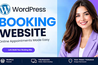design a wordpress appointment booking website