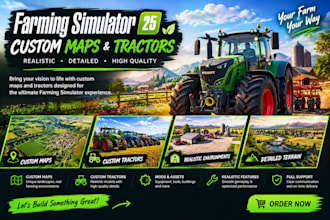 create custom farming simulator maps and tractor for farming simulator