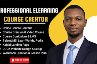 create online course content, elearning video, video course and course creation
