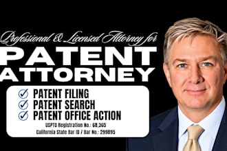 be patent attorney lawyer for utility patent filing design patent filing