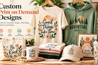 setup etsy print on demand store, printify printful integration and pod products