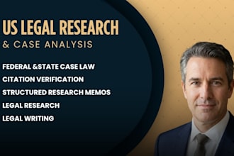 conduct US legal research and prepare case analysis