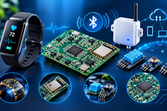 design wearable pcb, ble electronics, iot devices and sensor circuits