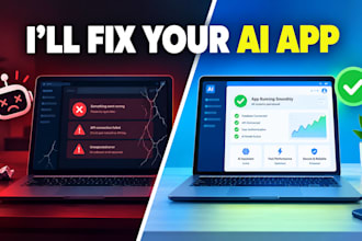fix bugs and finish your base44, lovable or bolt app