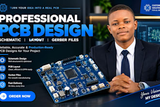 design pcb schematic design, pcba generation,  pcb production