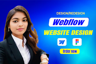 design or develop a webflow website, figma to webflow, webflow landing page