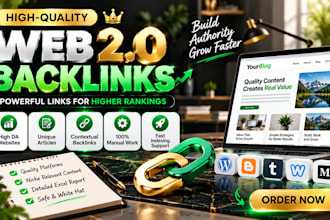 do high authority web 2 0 backlinks manually for SEO ranking