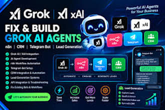 setup grok bot xai research lead generation n8n CRM telegram bot grok ai agent