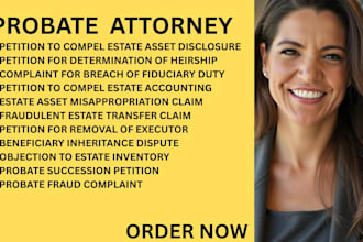 be your ny, ca, fl,ga probate lawyer for succession and estate asset concealment