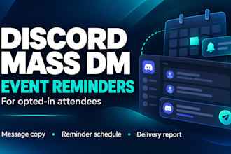 send discord mass dm event reminders to opted in attendees