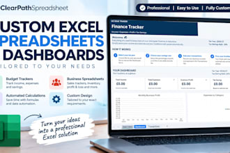create custom excel spreadsheets and dashboards