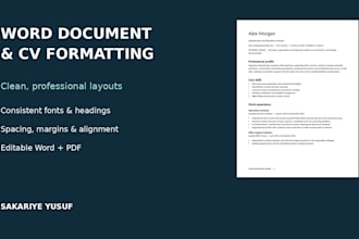 format your word document or CV into a clean professional layout