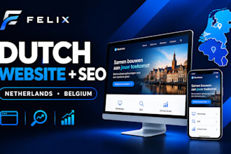 build and seo a dutch website for the netherlands and belgium markets