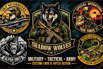 design custom military pvc patches, tactical badges and morale patches