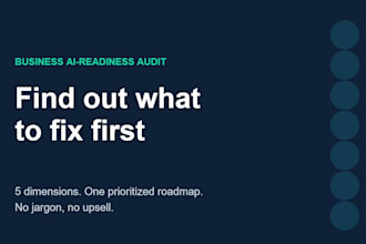 audit business ai readiness and report exactly what to fix