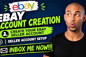 ebay account creation, ebay account setup, ebay seller account
