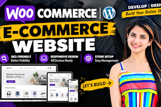 design and develop a professional woocommerce website