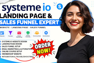 create systeme io landing page systeme io website expert systeme io sales funnel