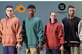 create custom 3d clothing for metahuman character in unreal engine 5
