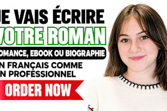 ecrire votre livre jeunesse, roman ou biographie en francais