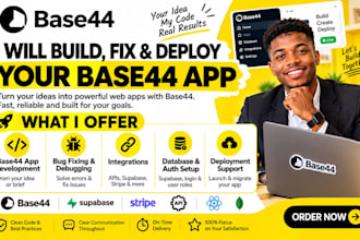 fix, build, deploy base44 app, debug base44, base44 to wordpress