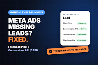 setup facebook pixel and meta conversion api for gohighlevel and funnels
