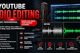 edit and enhance audio for your youtube videos