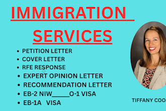 prepare your eb1a petition letter and cover letter
