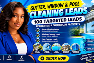 gutter cleaning leads window cleaning ads pool cleaning google meta ads campaign