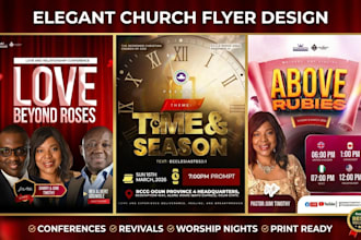design professional church flyers and christian event posters