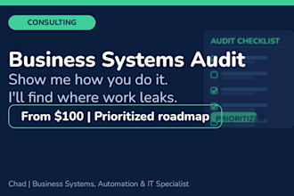 audit your business systems and identify automation opportunities