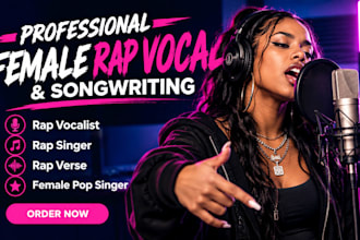 be your female rapper, rap vocalist, and hip hop singer
