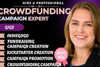 create a kickstarter and indiegogo crowdfunding campaign page