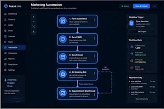 set up gohighlevel CRM automation, appointment reminders and lead follow ups