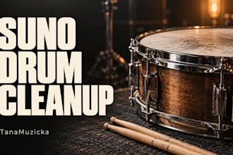 clean up your suno drum stem for punch and clarity
