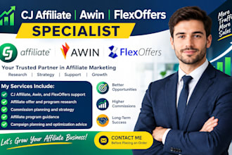 manage your cj affiliate, awin and flexoffers campaigns
