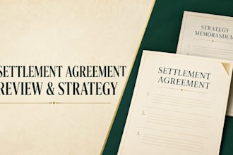 professional settlement agreement review and negotiation strategy memorandum