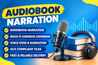narrate and produce audiobooks for acx and audible