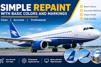 paint msfs 2020 and 2024 xplane eric livery and xplane reprint texture aircraft