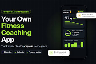 base44 lovable progress tracker app base44 expert base44 for fitness coaches