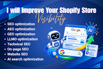 improve shopify google visibility technical and onpage SEO GEO aeo schema markup