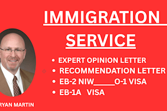 prepare an eb2 niw recommendation letter for US immigration