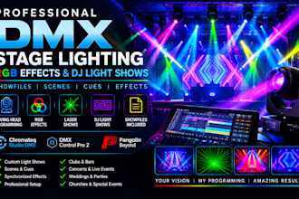 program professional dmx stage lighting rgb effects and dj light shows showfiles