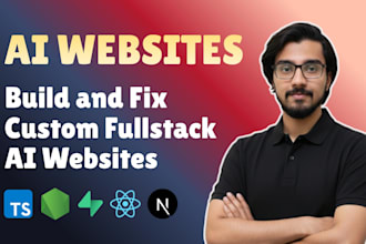 develop your custom ai website, ai chatbot, ai website development