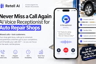 build an ai voice receptionist for auto repair shops using retell ai