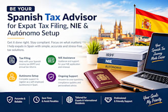 be your spanish tax advisor for expat tax filing nie and autonomo setup