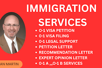expert prepare o1a, o1b documents for your immigration case