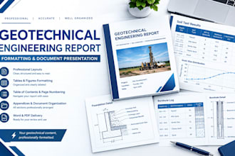 professionally format your geotechnical engineering report